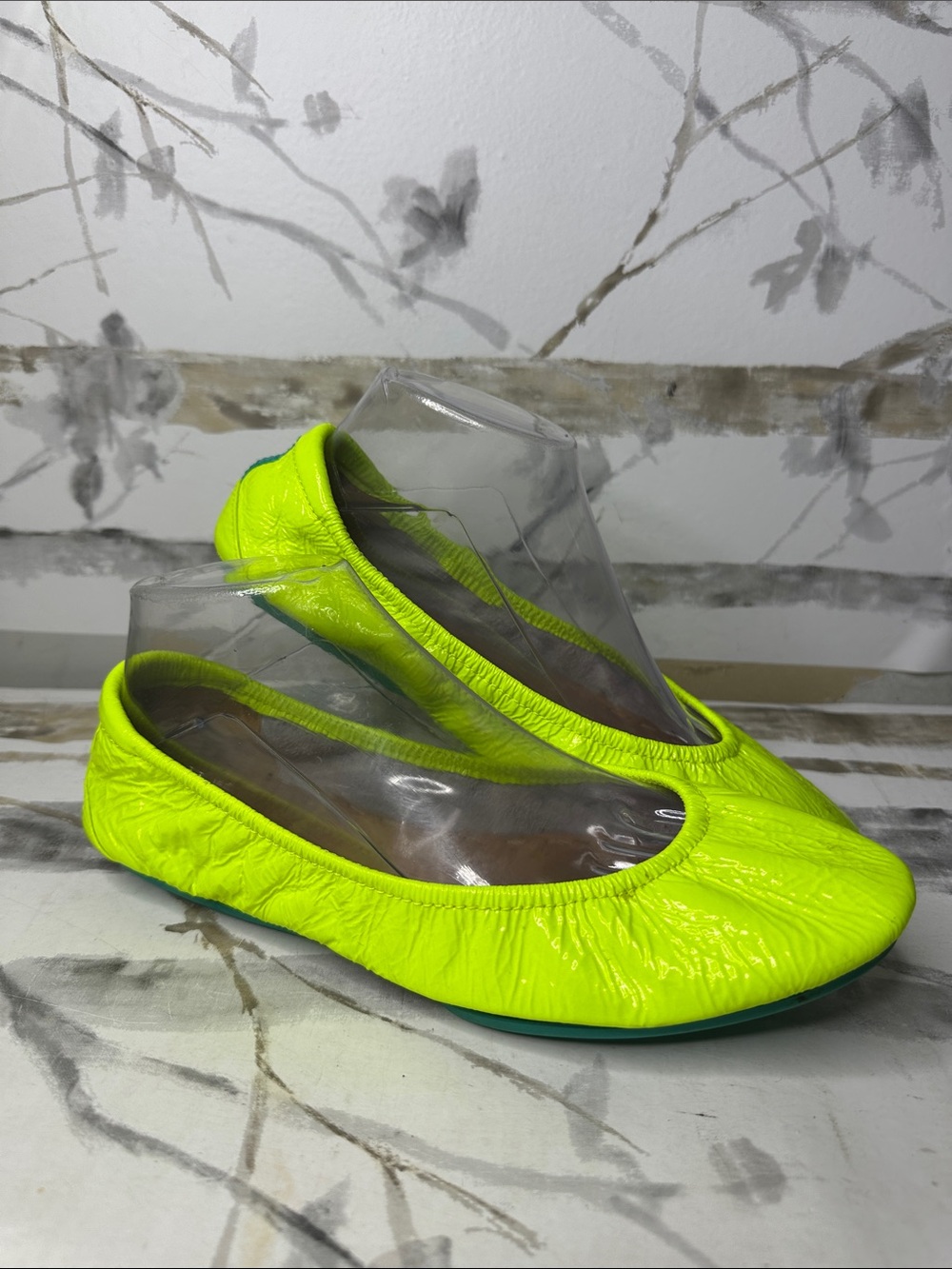 Tieks Neon Yellow Flats